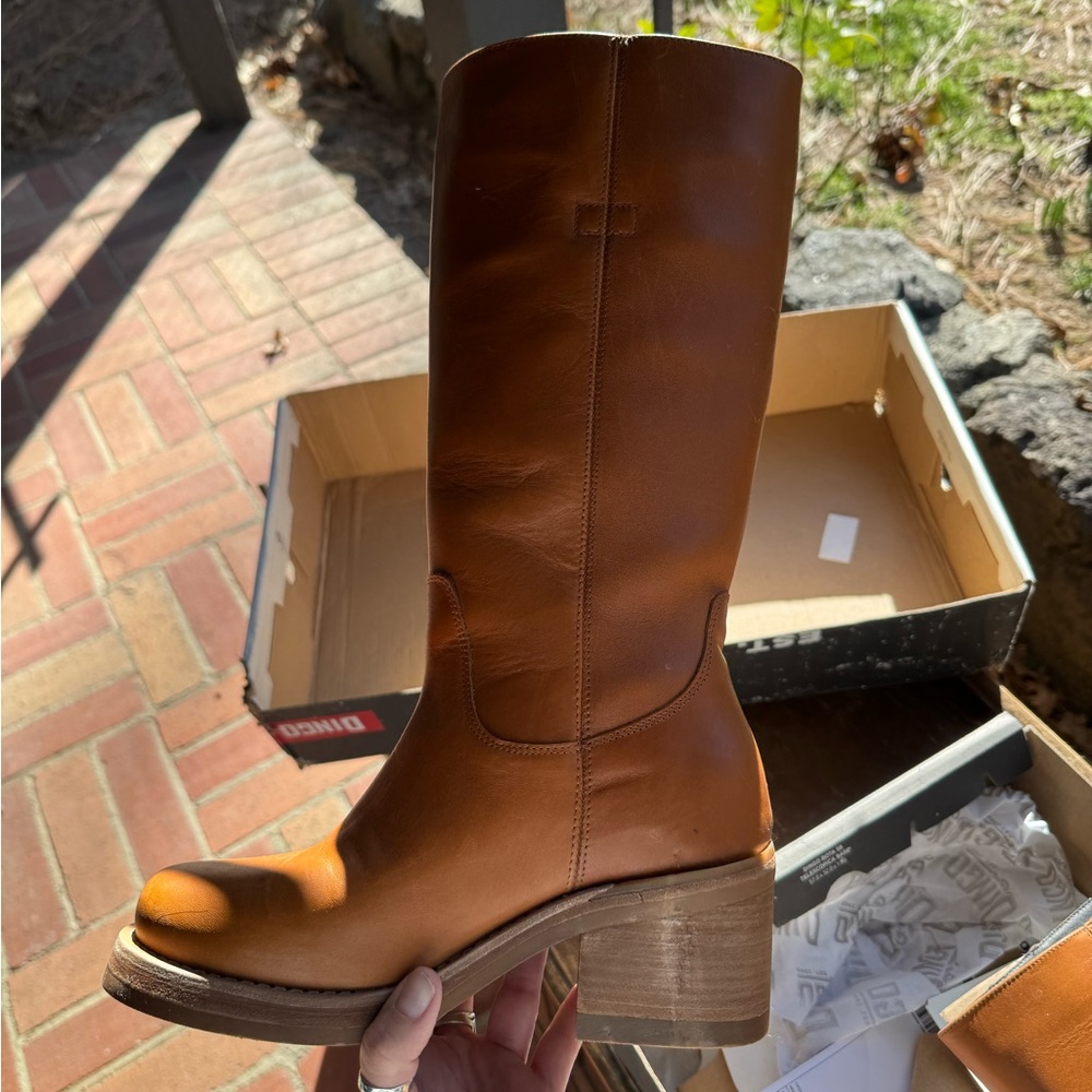 Dingo Chestnut Leather Boots - Picture 7 of 10